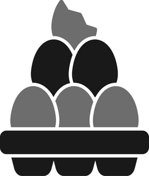 organic eggs Vector Icon