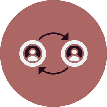 Peer To Peer Vector Icon