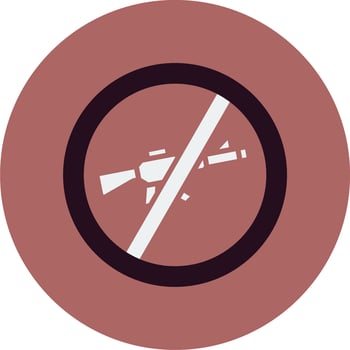 No Rifle Vector Icon