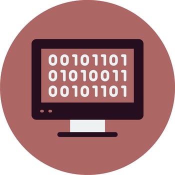 Binary Code Vector Icon