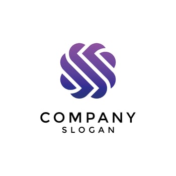 abstract S lettermark logo vector