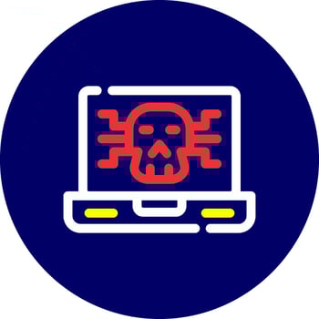 Malware Creative Icon Design vector