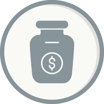 Money Jar Vector Icon