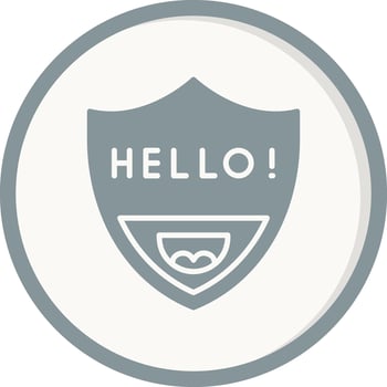 Hello Vector Icon