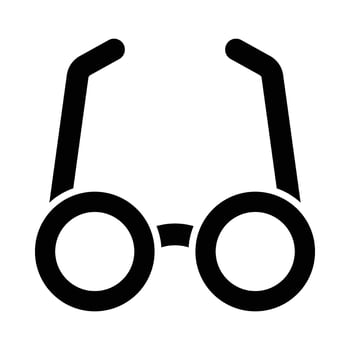 Glasses Vector Glyph Icon For Personal And Commercial Use.