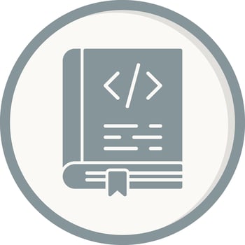 Coding Book Vector Icon