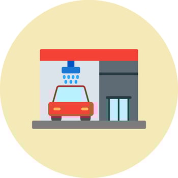 Carwash Vector Icon
