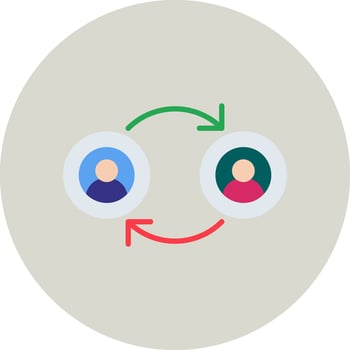 Peer To Peer Vector Icon