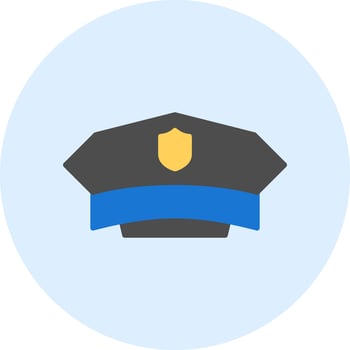 Police Hat Vector Icon
