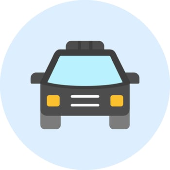 Police Car Vector Icon