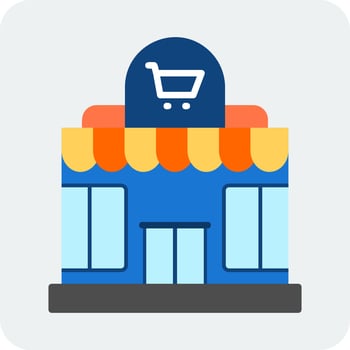Supermarket Vector Icon