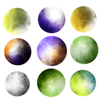 Beautiful cosmic Outer Space watercolor background concept png