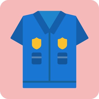 Police Uniform Vector Icon