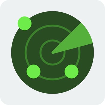 Radar Vector Icon