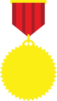 vector golden, silver, bronze medals, cups and badges cartoon i