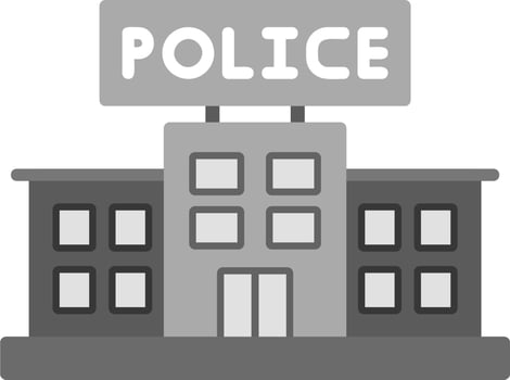 Police Station Vector Icon