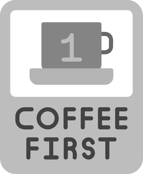 Coffee First Vector Icon