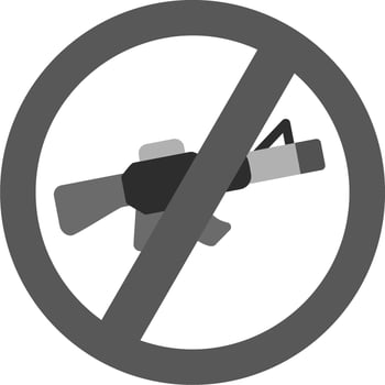 No Rifle Vector Icon