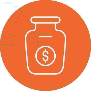 Money Jar Vector Icon