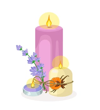 Illustration of Aromatic Candle vector