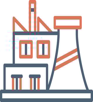 Factory Plant Vector Icon