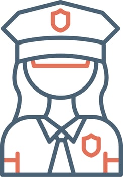 Policewoman Vector Icon