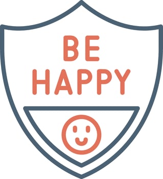 Be Happy Vector Icon