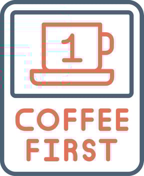 Coffee First Vector Icon