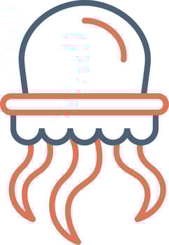 Jellyfish Vector Icon