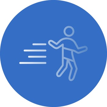 Shopping Sprinter Vector Icon Design