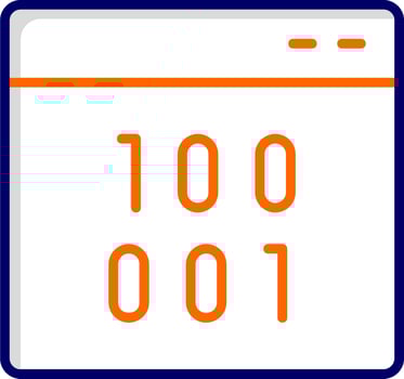 Binary Vector Icon