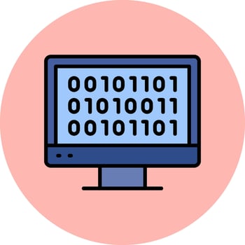 Binary Code Vector Icon