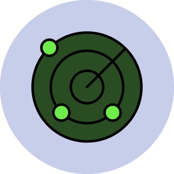 Radar Vector Icon