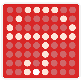 Red digital square led umbrella display with sample panel png