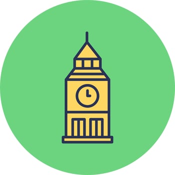 Clock Tower Vector Icon