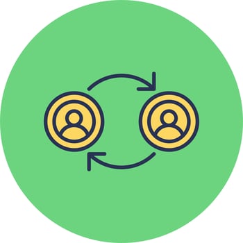 Peer To Peer Vector Icon