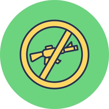 No Rifle Vector Icon