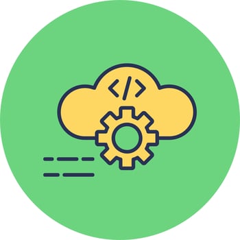 Cloud Computing Vector Icon
