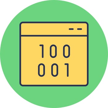 Binary Vector Icon