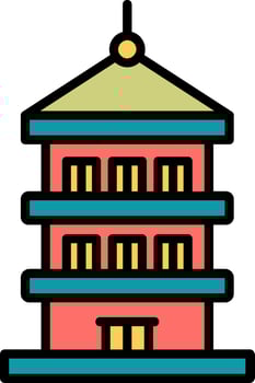 Pagoda Vector Icon