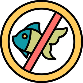 no fishing Vector Icon
