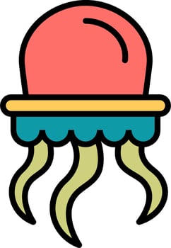 Jellyfish Vector Icon