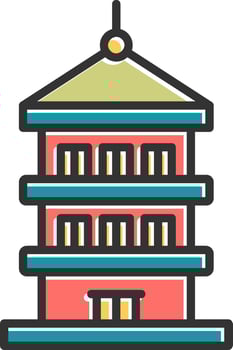Pagoda Vector Icon