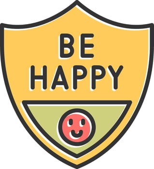 Be Happy Vector Icon