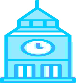 Clock Tower Vector Icon