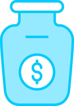 Money Jar Vector Icon