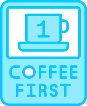 Coffee First Vector Icon