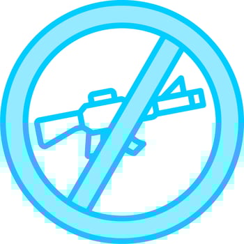 No Rifle Vector Icon