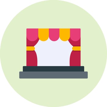 Stage Vector Icon