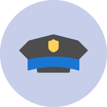 Police Hat Vector Icon